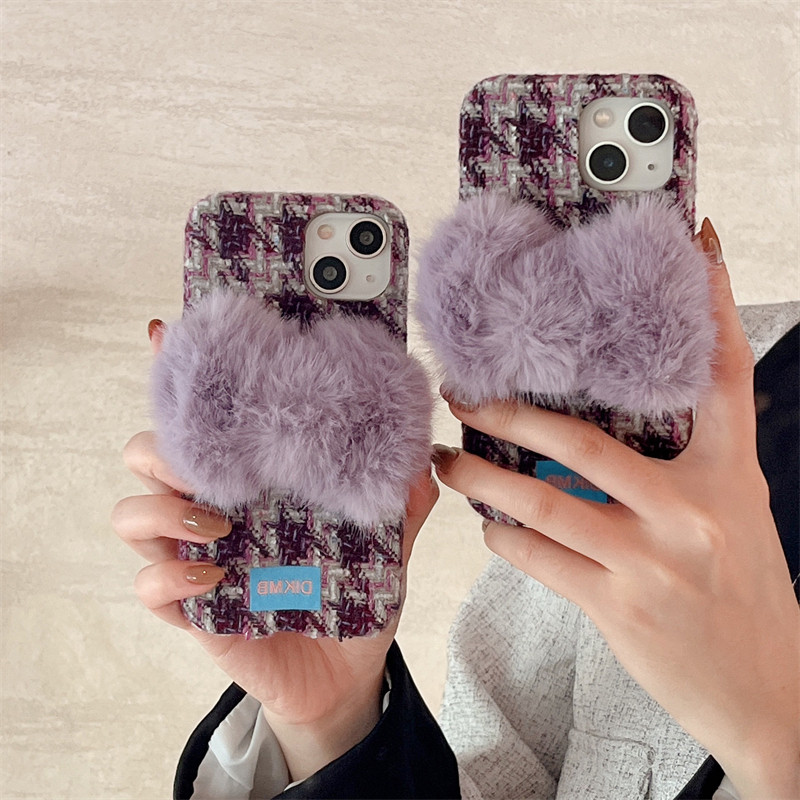 秋冬绒布格子蝴蝶结适用苹果17promax手机壳16pro新款15pro/14/13/12/11保护套华为mate70pro/60/50/40/30女,3C数码配件,手机保护套/壳,淘宝优惠券,粉丝福利购,淘宝优惠卷