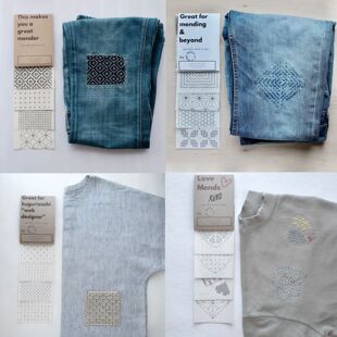 可见修补刺绣工具跨境Visible Mending Transfer Sashiko Pattern