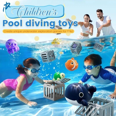 跨境新款Children's Pool Diving Toys 儿童水下潜水救援趣味玩具
