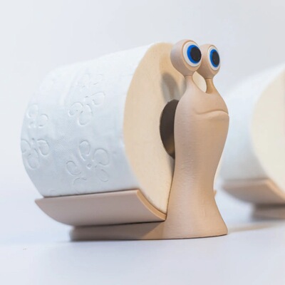 Snail tissue holder 蜗牛纸巾架卫生纸卷筒架3d打印摆件跨境新款