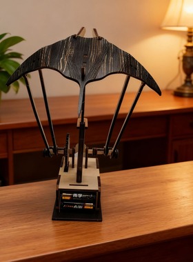 跨境新款Artisan Wooden Manta Ray Automaton工匠木制蝠鲼自动机