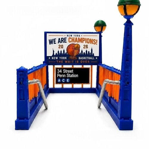 跨境新款NY Knicks Subway Entrance纽约尼克斯主题地铁入口模型