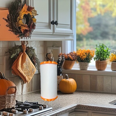 新款 PumpkinToilet Paper/ Kitchen Papert南瓜造型3D打印卷纸架