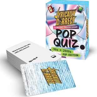 亚马逊 90's & 2000's Music Trivia Card Game 音乐问答卡牌游戏