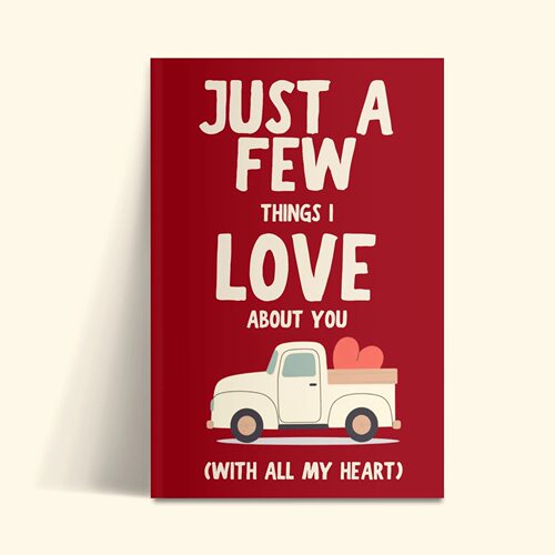 跨境 Just a Few Things I Love About You 我爱你的几件事记事本