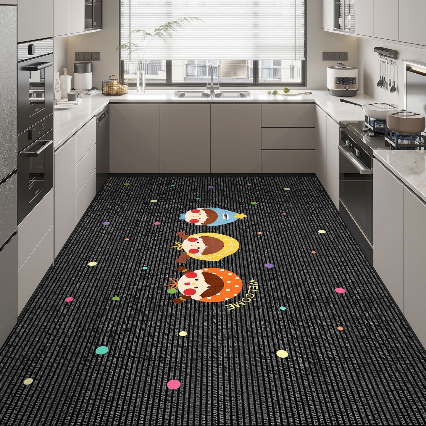 硅藻泥厨房地垫防油防滑可擦免洗