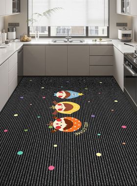 硅藻泥厨房地垫防油防滑可擦免洗整铺耐脏专用地毯家用防水吸水垫