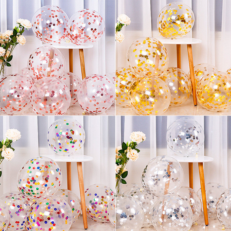 彩色透明亮片气球婚礼浪漫装饰网红婚房周岁生日派对场景布置用品|ruв категории фестиваль товаров/подарок, шар/плавучих воздушный шар, шар - от Buy2taobao.com для оказания профессиональной услуги покупки агента Taobao