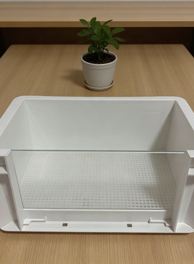 新款乌龟缸可视周转箱生态造景家用鱼龟饲养缸加厚300x200x150mm