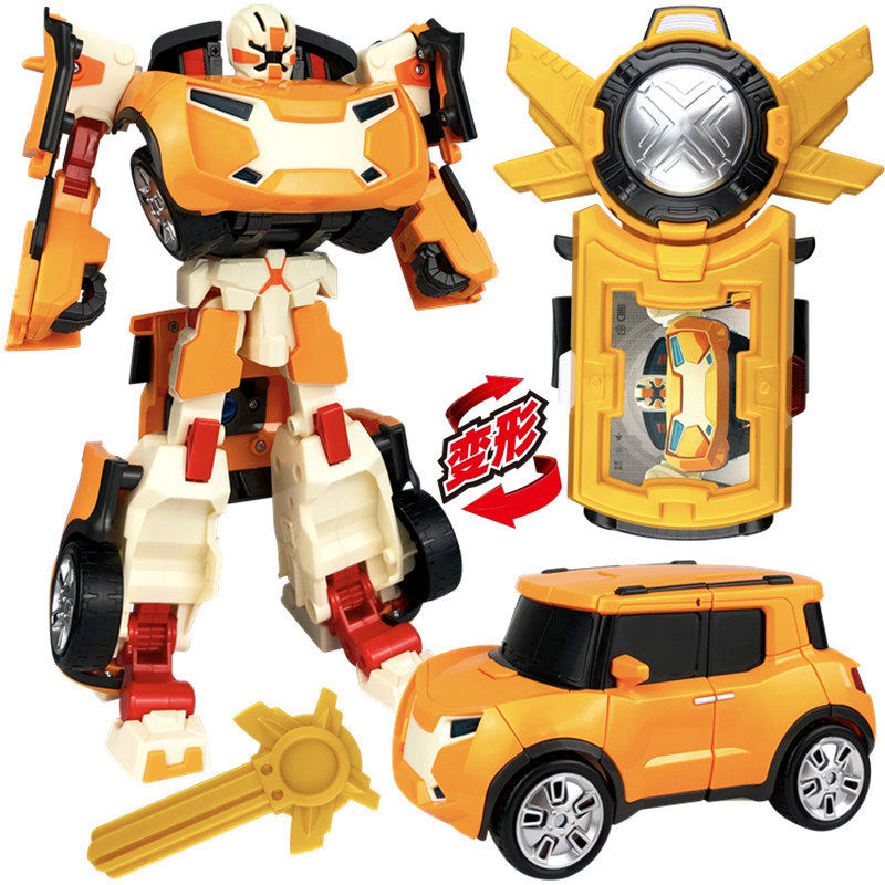 托宝兄弟机器人玩具变形合体汽车战士x艾斯男孩兄弟v威克金刚儿童
