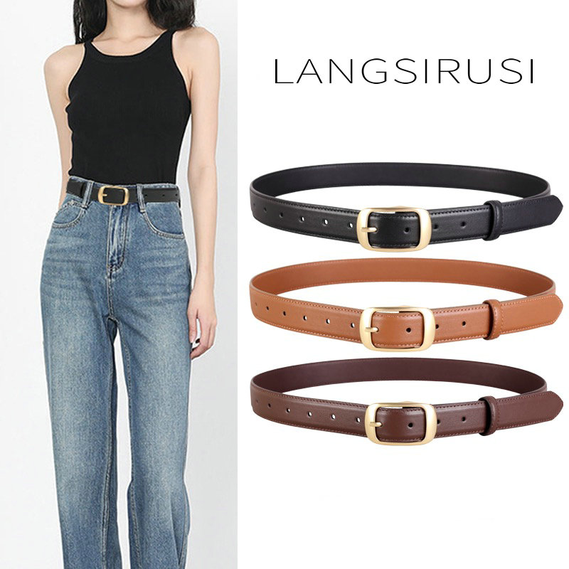 皮带女款配牛仔裤宽真皮软轻奢小众皮带时尚百搭女士腰带2024新款