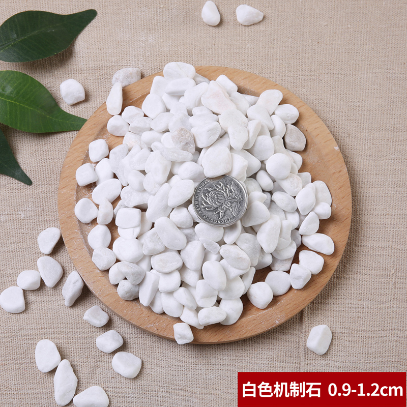 极速新款50斤装白色石子石头大A鹅卵石庭院铺路铺地L小白石头造景