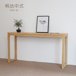 极速榆木条案新中式o玄关桌供台画案条几实木条桌客厅定制供桌玄