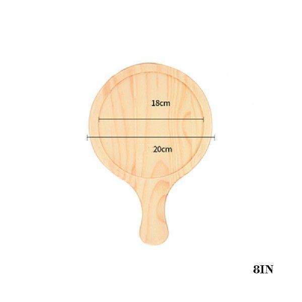 极速7/8/9in Handmade qPizza Pan Cake Dessert Fruit Dish Serv