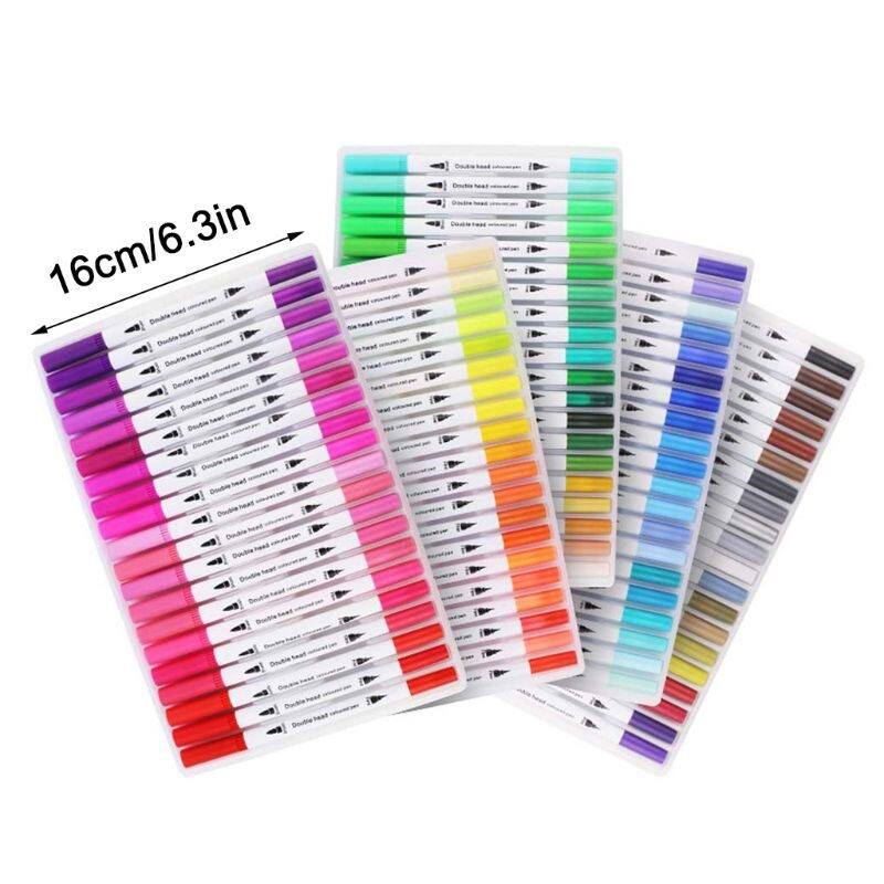 极速12243e6486080100 Color Fineliner Art Marker Pens Waterc