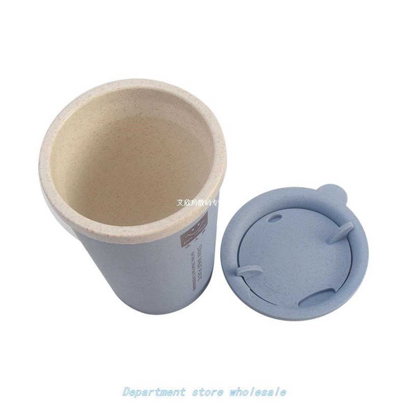 极速Hot Sale 280ML Double-waxll Insulation Wheat Fiber Straw