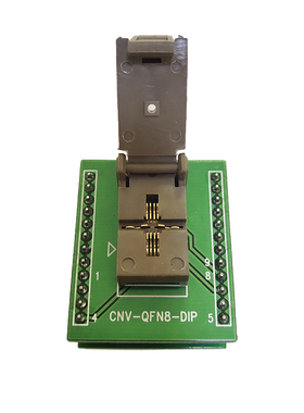 极速QFN8-0.65-3X3烧录座QFN8/DFN8-8L-0.65(3*3)转XDIP老化烧录