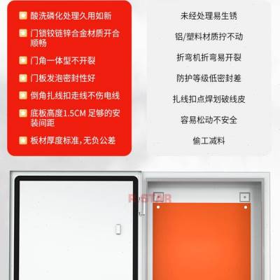 极速配电箱电箱室内明装基业箱箱体小型电源箱500R*400开关电箱盒