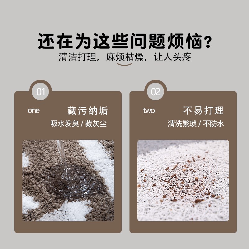 极速厨房防滑防油地垫可r擦免洗耐脏家用脚垫子大面积全铺皮革地