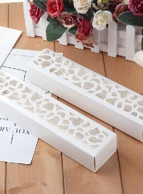 极速10Pcs Macaron Hollow Box Cake Cookie ChoOcolate Dessert