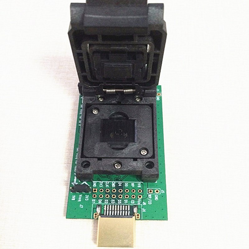 极速特价EMMC/EMCPBGA153/169翻盖双N接口测试座翻盖锁紧座直连东