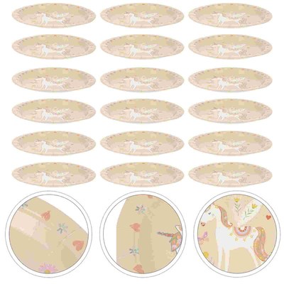 极速Party Platesl Plate Paper Birthday Dish Serving Dinner G