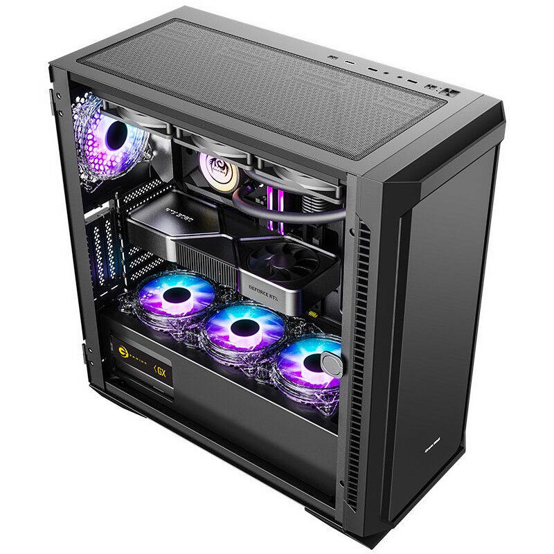 极速长城(GreatWall)铁幕H503玻璃侧透电脑机箱R(E-ATX主板/显