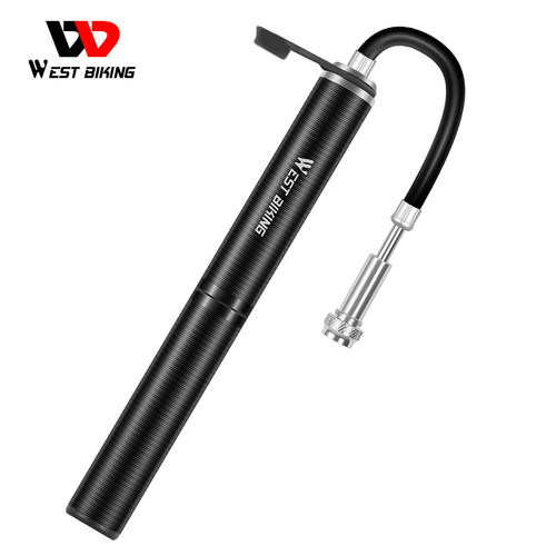 极速WEST eBIKING 160PSI Bike Pump High Pressure Hose MTB Roa