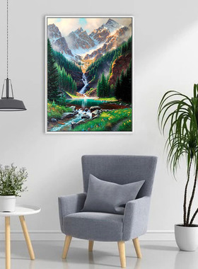 极速5D DIY diamond poainting full round landscape picture di