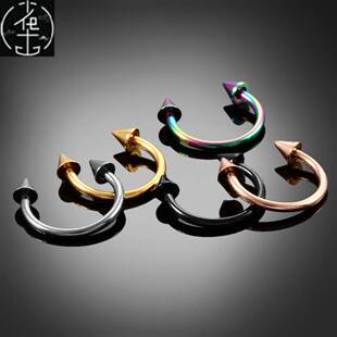 极速1PC G23 Titaniuom Ear Piercing Nose Rings Helix Piercing