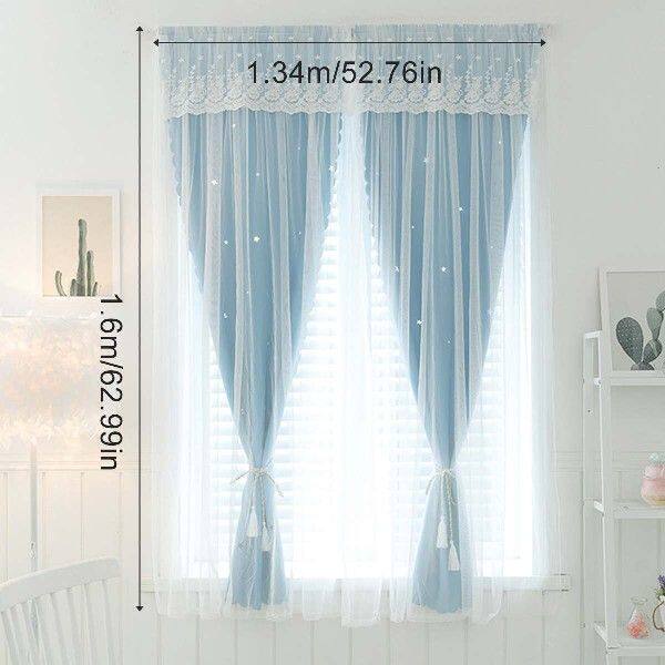 新品Solid White Tulle eer Curtains for LKiving Room Decorati