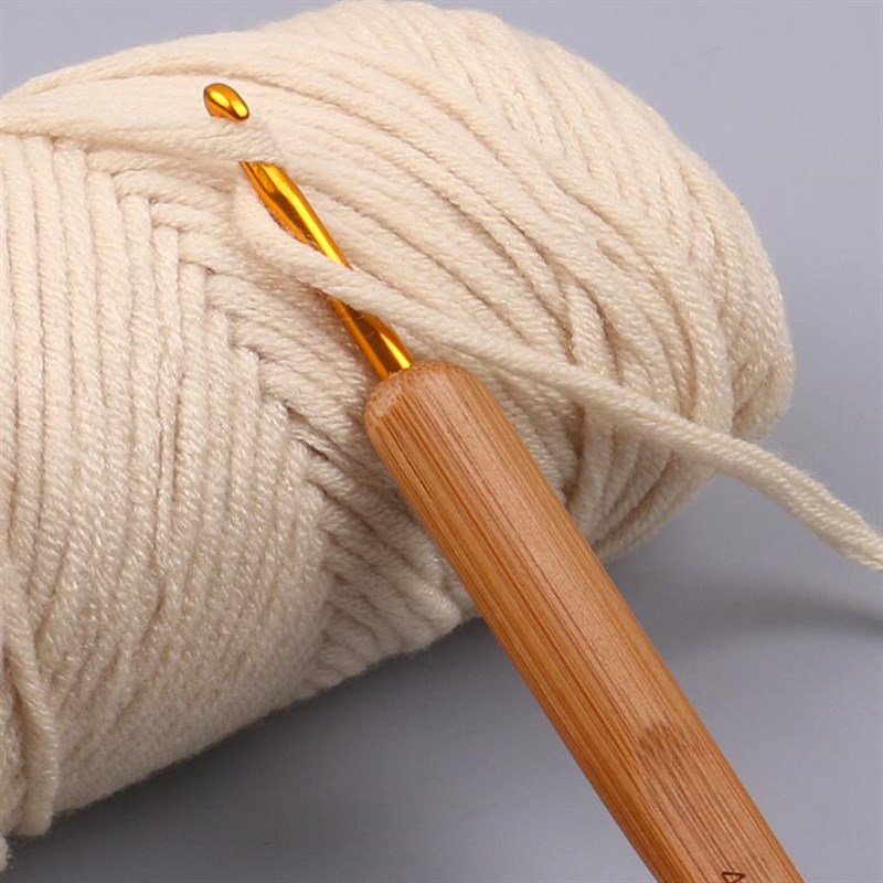 极速木柄钩针毛衣勾针手工毛线团编织工具实木圆木钩针.勾头全套