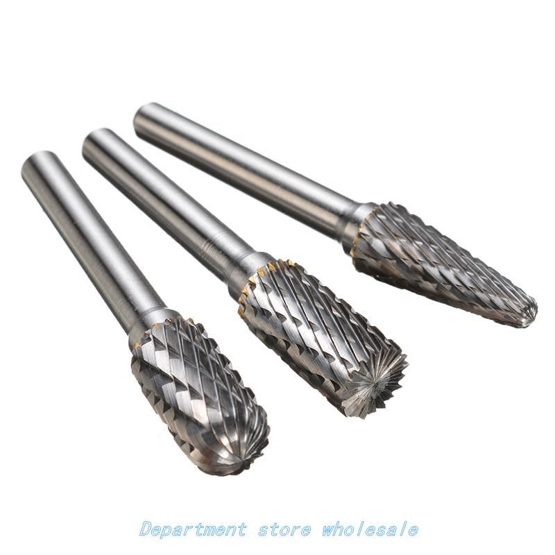 极速1Pcs Rotary Cutter File Tungsten Carbide BQurr 6mm Shank