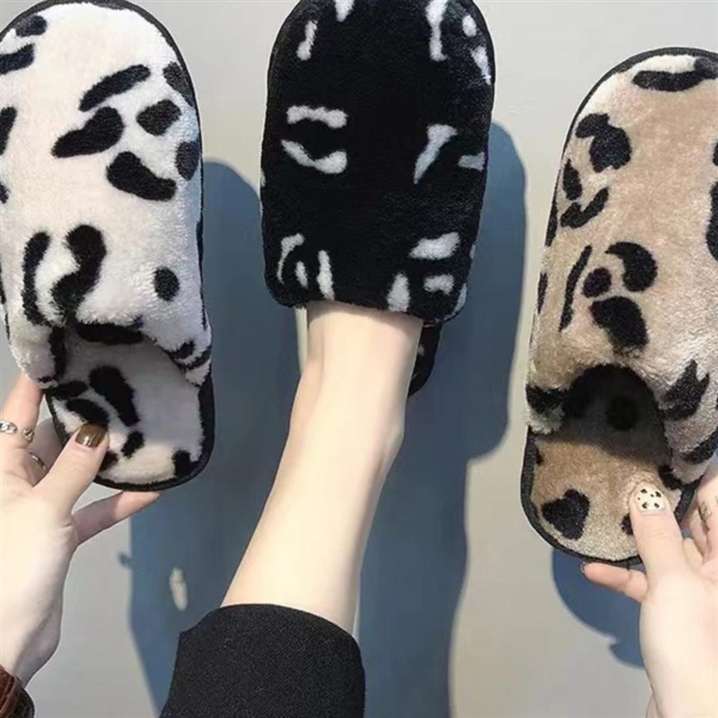 极速毛绒棉拖女式2025新款室内家居拖鞋秋冬保暖T加绒加厚防滑情