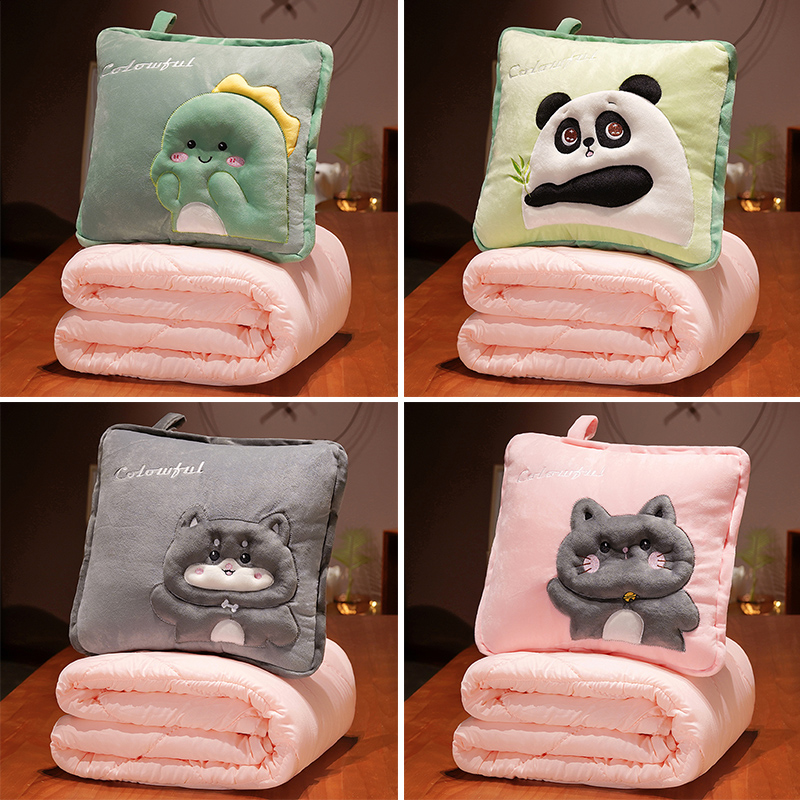 极速二合一抱枕被子两用办公w室空调折叠午睡加厚毯子枕头车上车