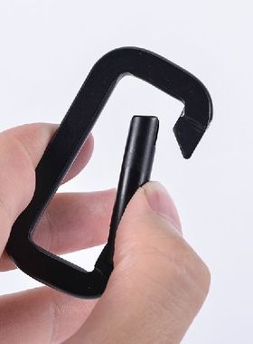 极速Multid-Function Safety Buckle Camping Carabiner Black Sq