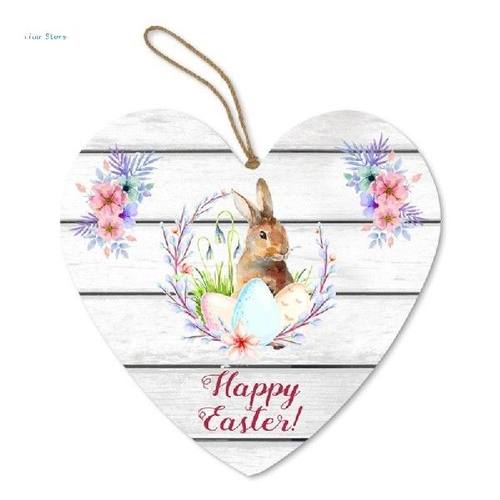 极速Easter Wood Letter Board Listing Easter Pendant .Party