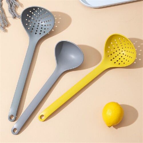 新品Long Handle Silicone ColanderD Non-Stick Cooking Straine