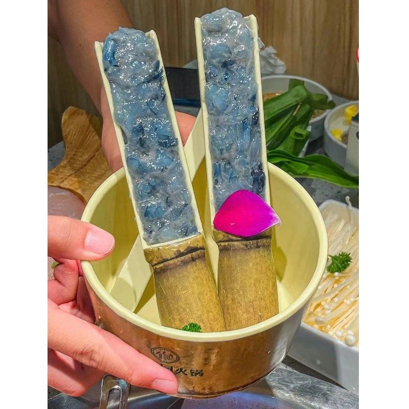极速密胺仿竹筒不发霉商用火锅虾滑套装J餐具创意三色虾滑鱼滑制,餐饮具,盘,淘宝优惠券,粉丝福利购,淘宝优惠卷