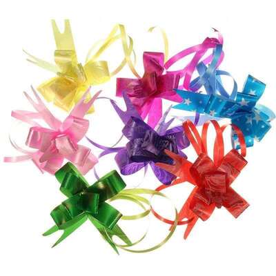极速.10pcslot New Pull Bow RibAbonA Flower For Birthday Gift