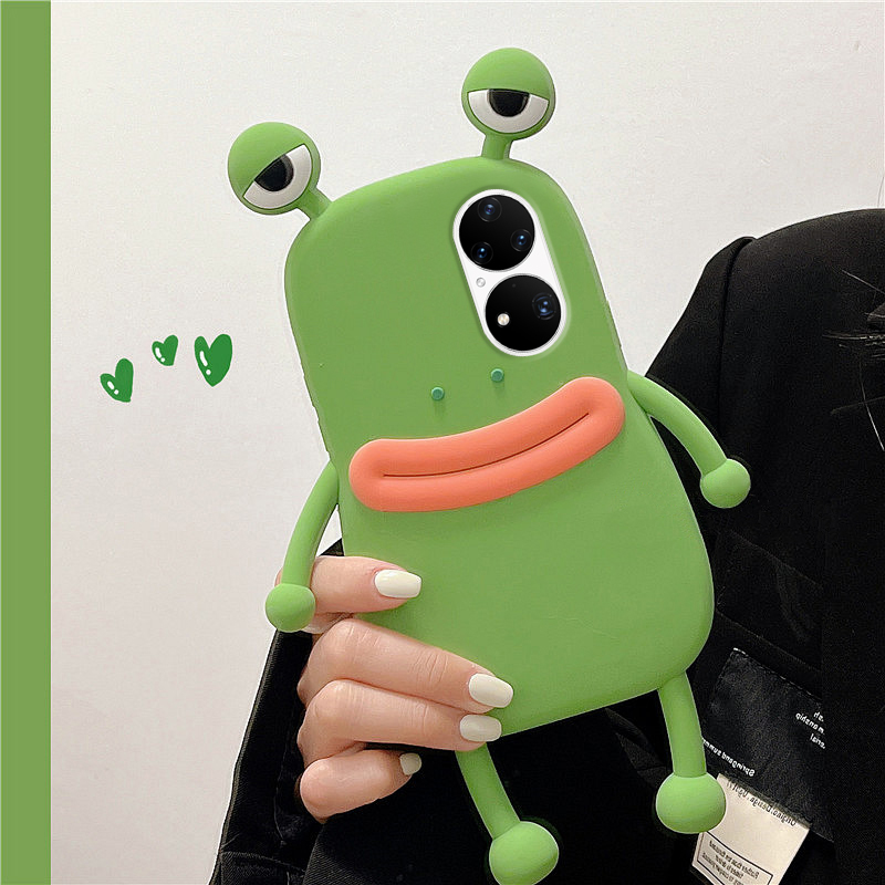 软硅胶绿青蛙手机壳卡通可爱