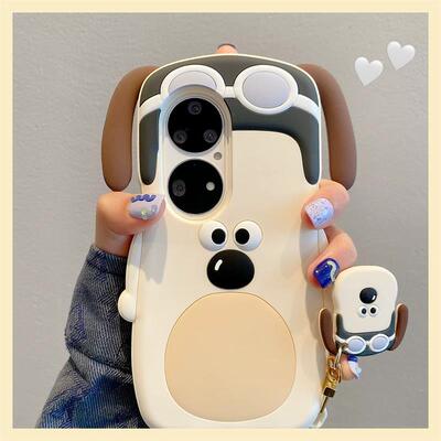 大耳朵狗软硅胶手机壳卡通
