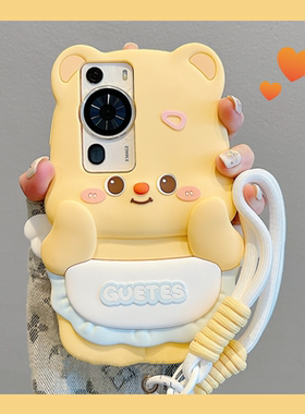 reno13天使翅膀黄油小熊适用oppoReno14手机壳reno12/11卡通10pro新款reno9立体硅胶软套a58x可爱女款a72防摔