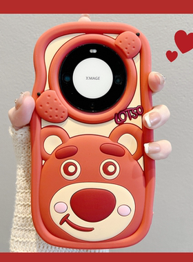 卡通红色小熊适用vivoX80手机壳x70新款x90保护套x60软硅胶s17全包s16pro防摔s15/s12s10可爱风s9s7e潮女款