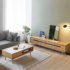 Look life gentleman oak solid wood coffee table TV cabinet combination modern storage cabinet Nordic minimalist furniture