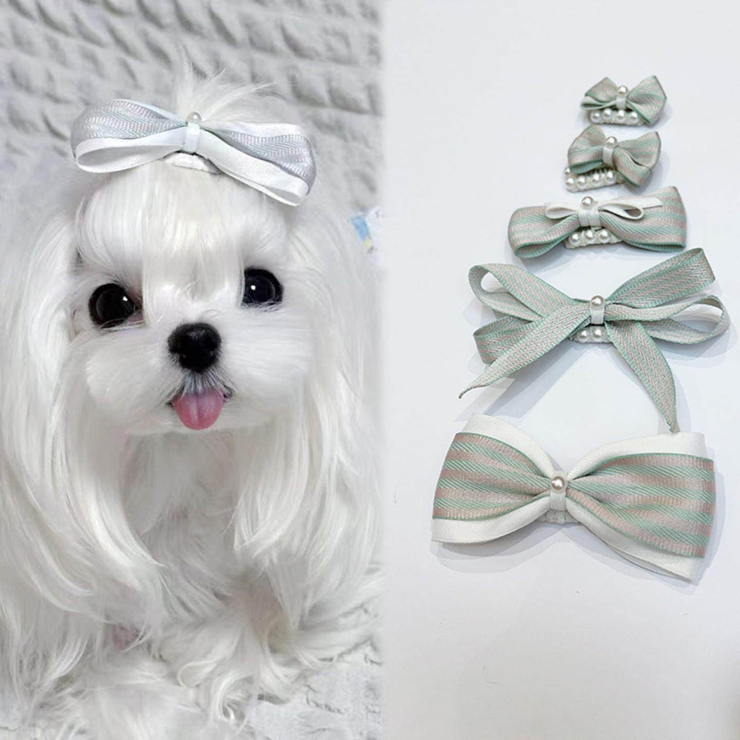 宠物bb蓝色格子蝴蝶结头饰约克夏狗发夹发饰宠物猫马尔济斯,模玩/动漫/周边/娃圈三坑/桌游,棉花娃娃场景道具娃屋,淘宝优惠券,粉丝福利购,淘宝优惠卷