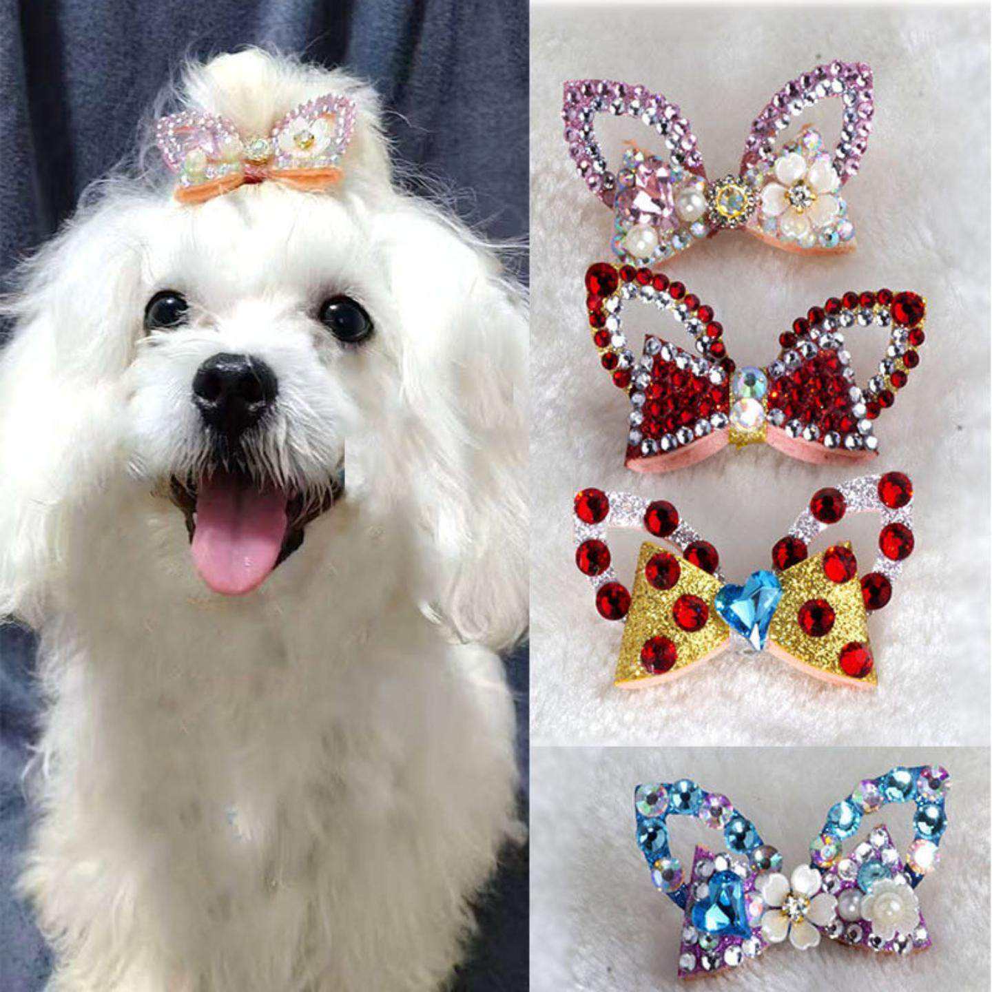 新款满钻手工小狗狗发夹青蛙夹约克夏马尔济斯发卡西施犬宠物饰品,模玩/动漫/周边/娃圈三坑/桌游,棉花娃娃场景道具娃屋,淘宝优惠券,粉丝福利购,淘宝优惠卷