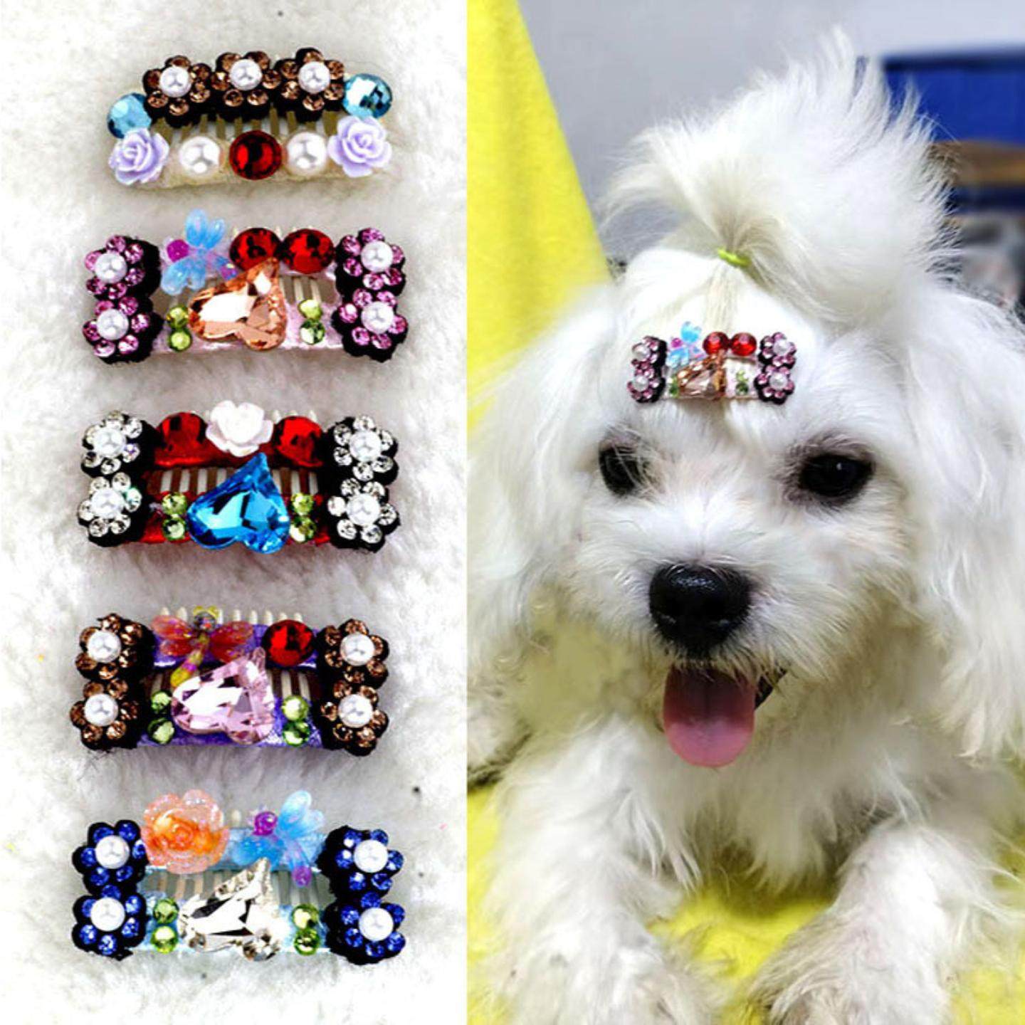猫狗通用水钻满钻手工狗狗发夹约克夏马尔济斯头饰宠物发卡碎发夹,模玩/动漫/周边/娃圈三坑/桌游,棉花娃娃场景道具娃屋,淘宝优惠券,粉丝福利购,淘宝优惠卷