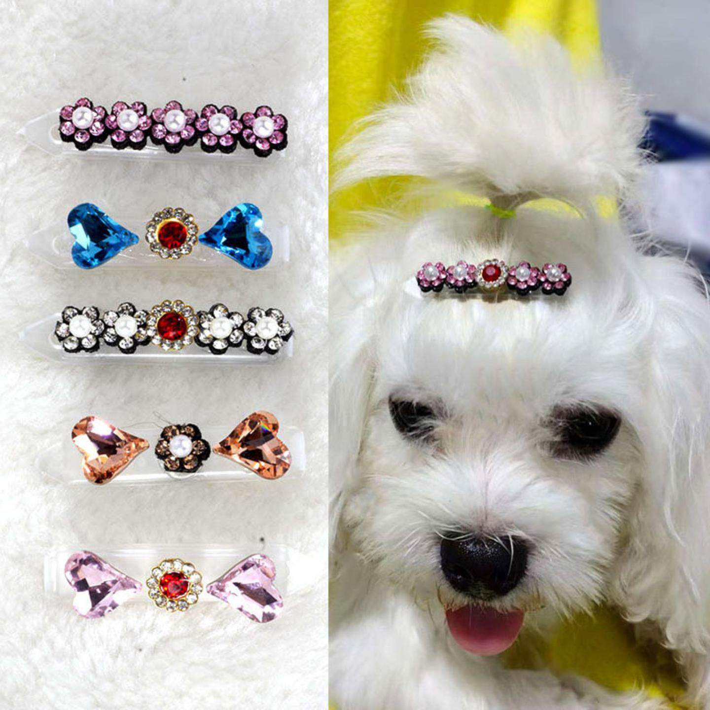 新款公主款手工满钻宠物饰品青蛙夹小狗狗夹子马尔济斯约克夏发卡,模玩/动漫/周边/娃圈三坑/桌游,棉花娃娃场景道具娃屋,淘宝优惠券,粉丝福利购,淘宝优惠卷