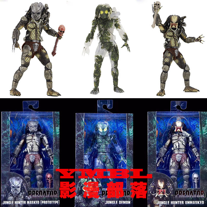 NECA铁血战士30周年P1元祖阿诺达奇上校丛林猎手可动手办模型。